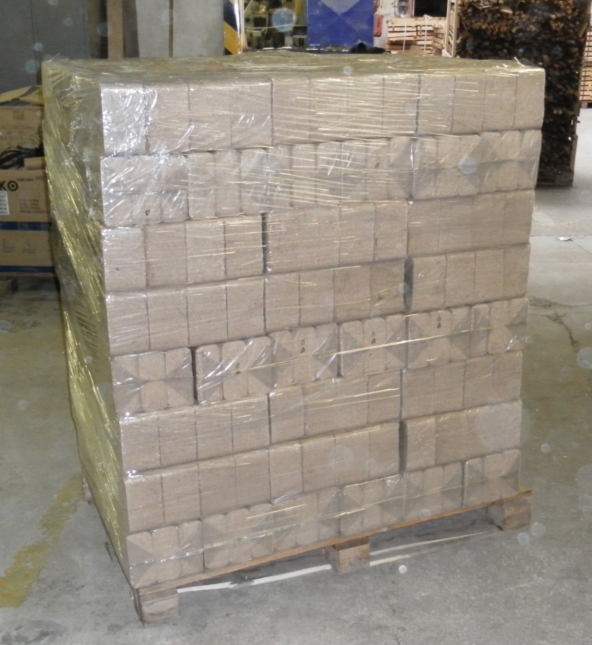 pallet of briquets - 96 bags/ 960kg